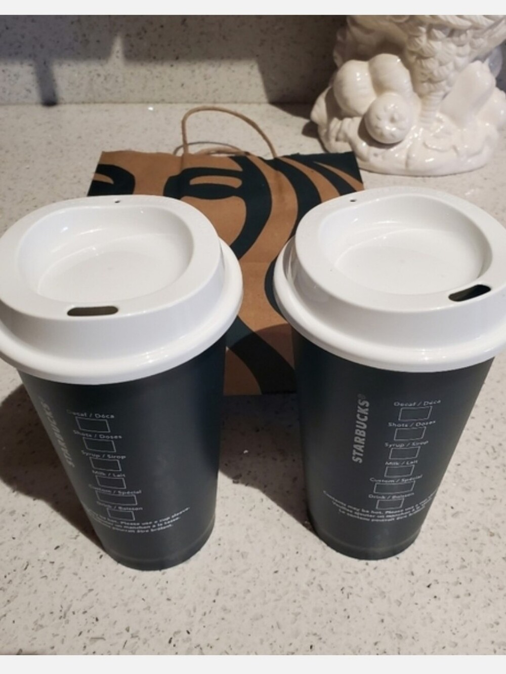 Starbucks Holiday 2020 Color Changing Cups Christmas Hot Cups Set 2 Tumbler NEW - Picture 6 of 7